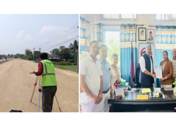 एसियन हाइवे : इटहरीमा सिमित व्यवसायीको अवरोध , दशै तिहार सम्म काम रोक्न प्रसाशनलाइ पत्र