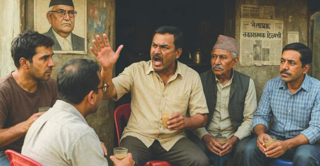 इटहरीका चिया पसल : शीर्ष नेताहरूलाई गाली गर्ने देखि नकरात्मक हल्ला फिजाउने अड्डा