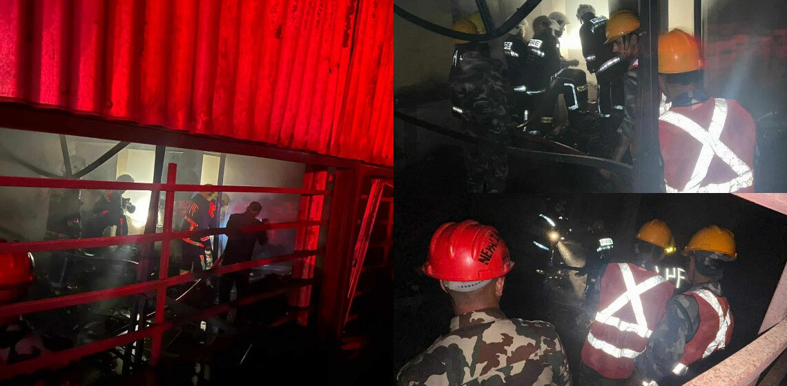 बाफलको मेडल र स्टिकर गोदाममा आगलागी