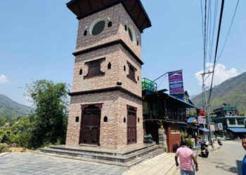 ८० लाख खर्चेर बनाएको घण्टाघर दुई वर्षदेखि प्रयोगविहीन