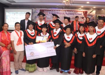 SEE मा जिपिए ४.० ल्याउने मकालु स्कुलका ३१ विद्यार्थी दीक्षित (फाेटाे फिचर )