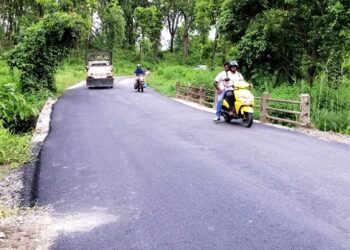 कालिका नगरपालिका जाने सडक ४ वर्ष पछि कालोपत्रे