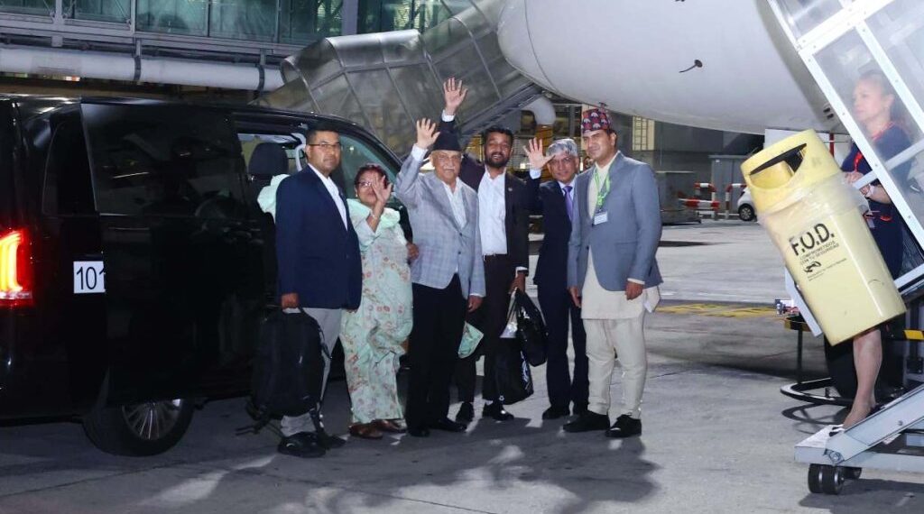 प्रधानमन्त्री ओली स्पेन भ्रमण सकेर स्वदेश फर्किदै