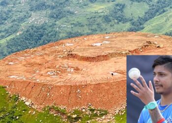 सन्दीप लामिछानेको सम्मानमा पुर्ख्याैली गाउँमा रङ्गशाला बन्दै