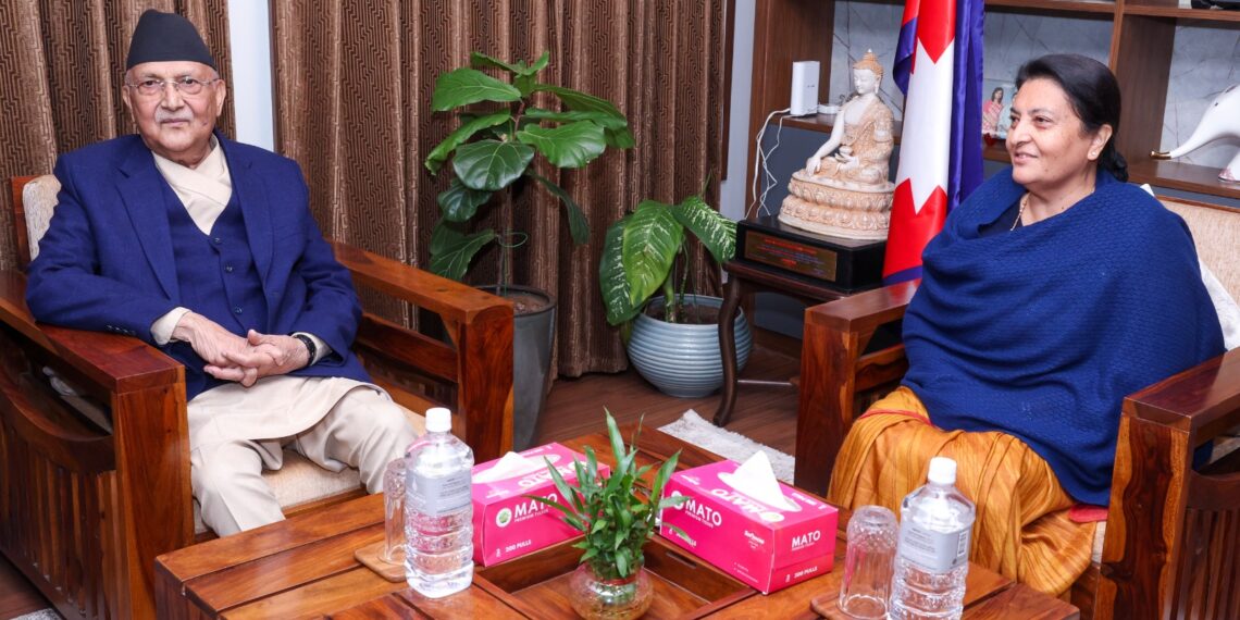 एमालेमा विद्या भण्डारी बाहेक मलाई चुनौती दिने कसैको दम छैन : अध्यक्ष ओली