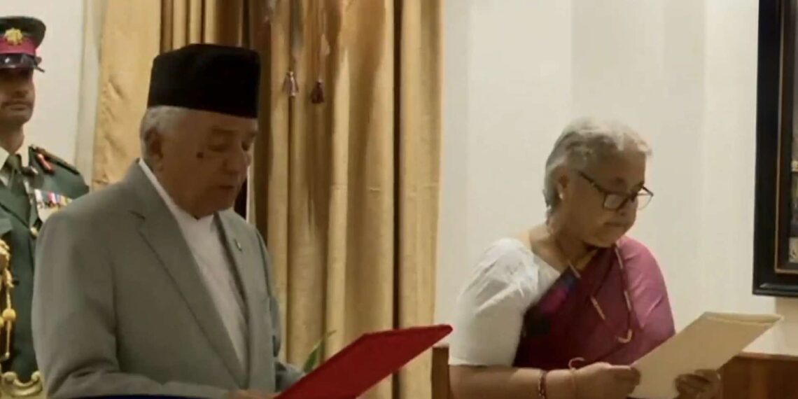 सुशीला कार्कीले लिइन् प्रधानमन्त्रीको नियुक्ति र शपथ