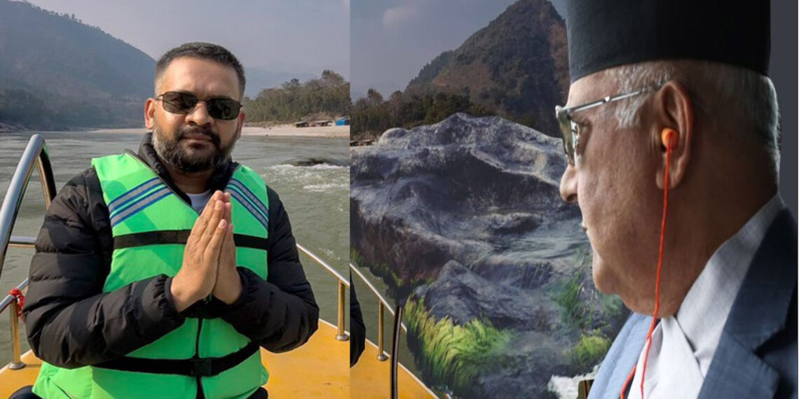 खुवालुङप्रती दुइ नेताकाे बेग्ला बेग्लै धारणा : ओलीले क्रेन लगाएर फुटाउन खोजे ,संरक्षणकाे पक्षमा उभीए बालेन