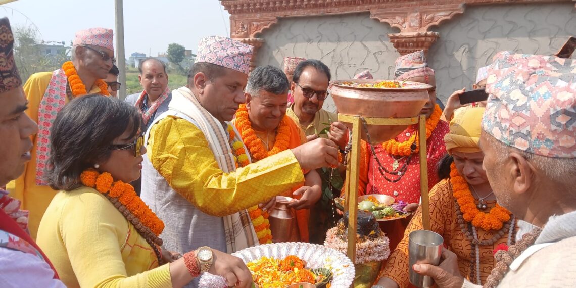 शिवरात्रिमा त्रिनेत्र मोक्षधामको समुद्घाटन : ३५०० श्रद्धालुले १०८ शिवलिङ्गमा जल चढाए ( फाेटाे फिचर )