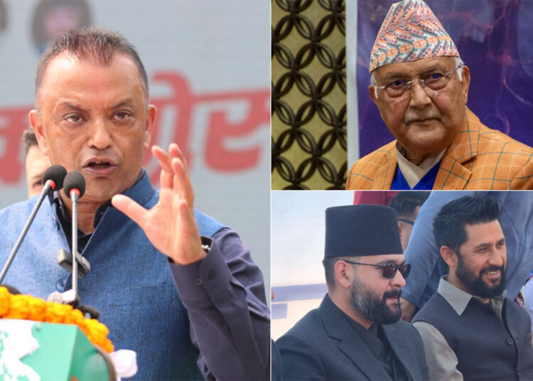 गगनले केपी ओली, रवि र बालेनमाथि एकसाथ साँधे निशाना