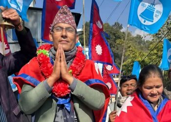 ओखलढुंगामा रास्वपाको जित : कांग्रेस उम्मेदवारलाई केवल ५ मतले उछिन्दै पूर्वएआईजी पोखरेल विजयी